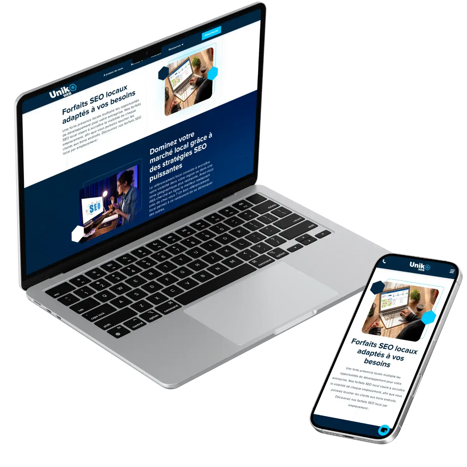 Unik’o Web, agence web à Annemasse active dans le Bassin Annemassien, à Genève et en Haute-Savoie, créant des sites internet modernes et optimisés SEO pour ordinateurs et mobiles.