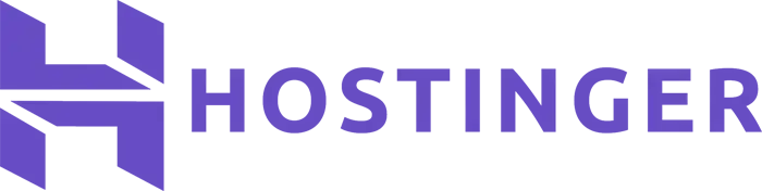 Logo de Hostinger, l’hébergeur web utilisé par Unik’o Web à Annemasse, Genève et Haute-Savoie pour ses créations de sites internet rapides et sécurisés.