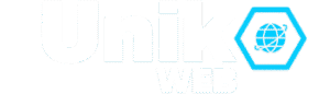 Logo clair Unik’o Web – Version 2025