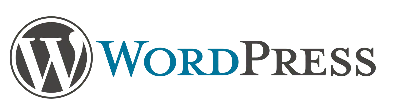 Logo officiel de WordPress, le système de gestion de contenu (CMS) le plus utilisé au monde.