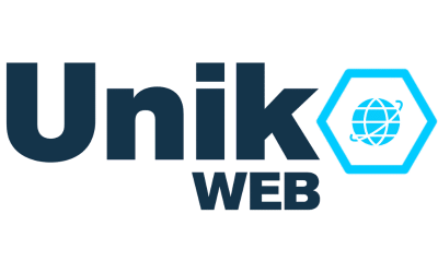 Logo foncé Unik’o Web - zones d'activités : Bassin Annemassien, Grand Genève, Haute Savoie et Pays de Gex – Version 2025